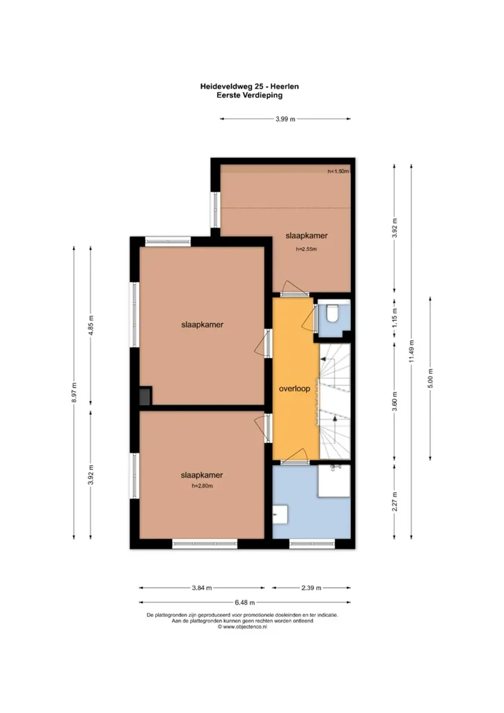 Plan - Monumental House with Mijnsteenberg View in Heerlen
