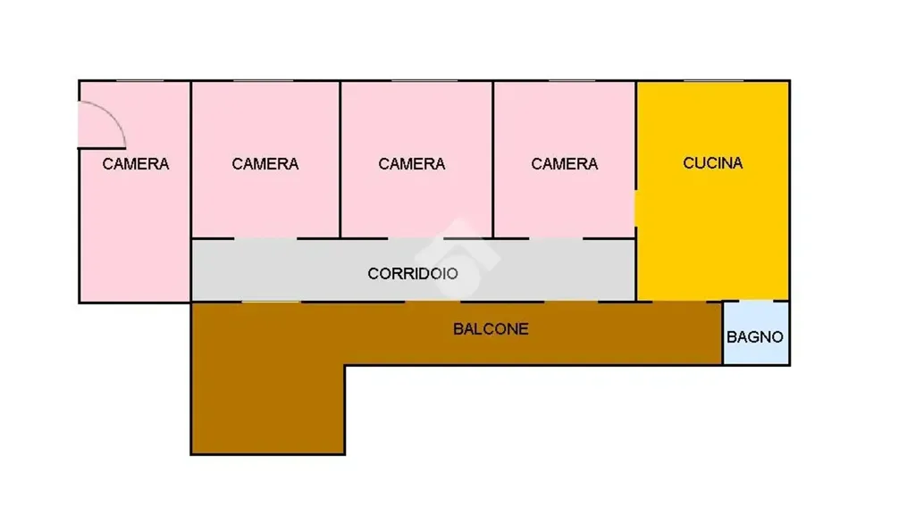 Plan - Spacious Apartment with Balcony in Afragola
