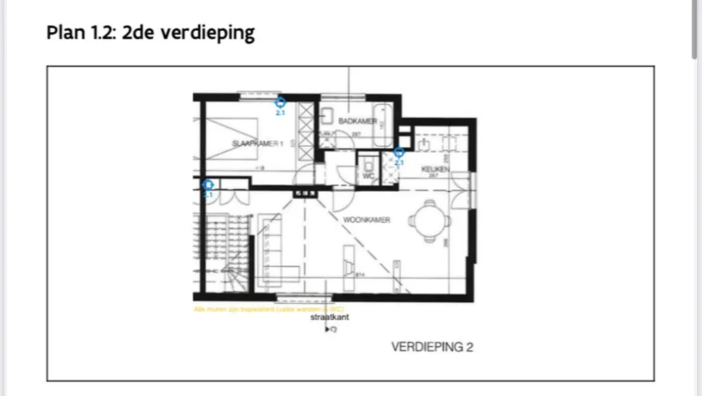 Plan - Appartement Rénové avec Jardin Privé à Antwerpen