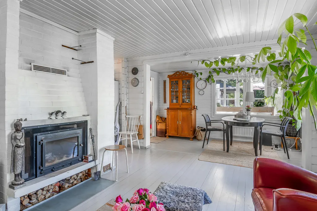Living Room - Cottage with Sauna in Österhankmo