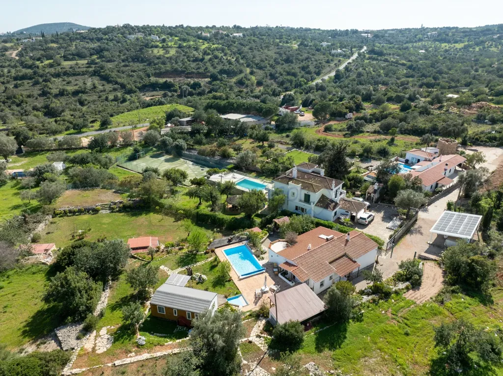 Vue aérienne - Single-Storey Villa with Pool in Faro