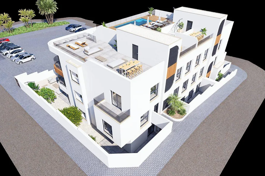 3-Bedroom Apartment with Rooftop Pool in Benijófar