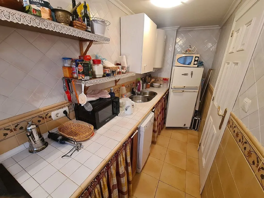 Köök - Reformed Apartment with Terrace in Hervás