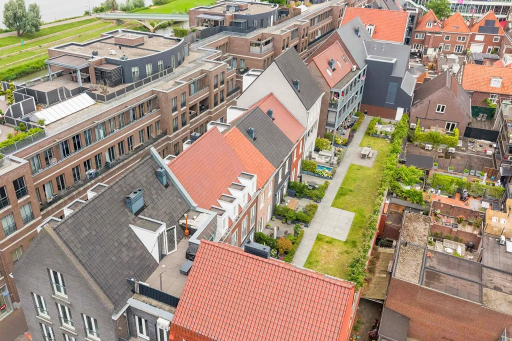 Vue aérienne - Maisonnette with Rooftop Terrace in Venlo