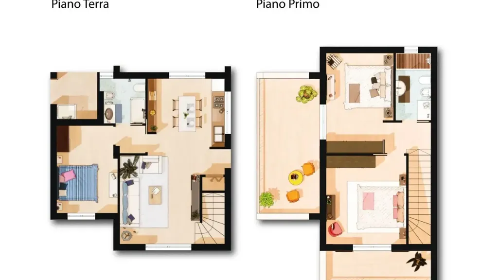 Plan - New Villa with Private Garden in Diamante