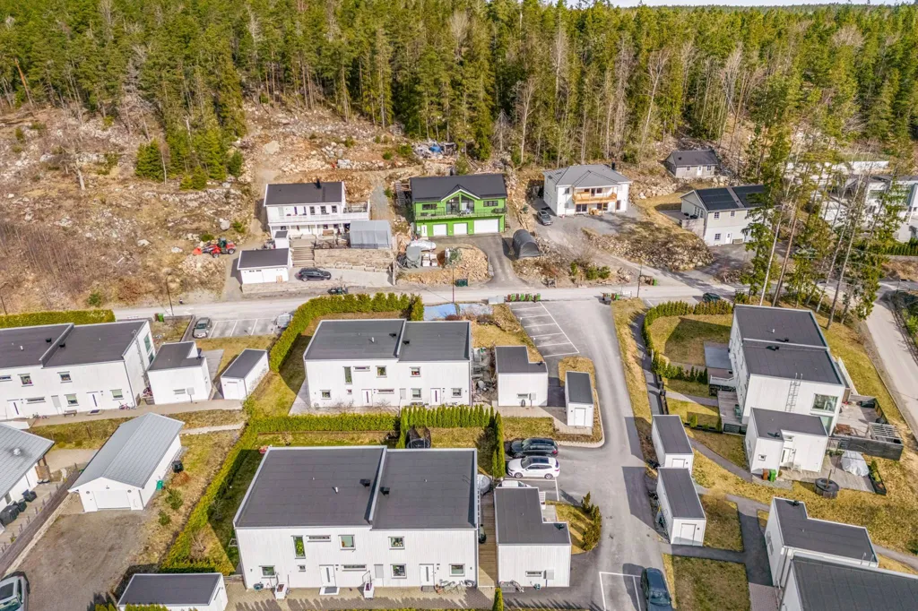 Vista aerea - Two-Storey Apartment with Panoramic Views in Glömsta