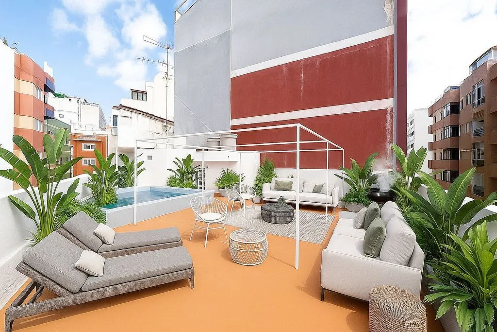 Vue aérienne - Duplex Penthouse with Terrace in Las Palmas