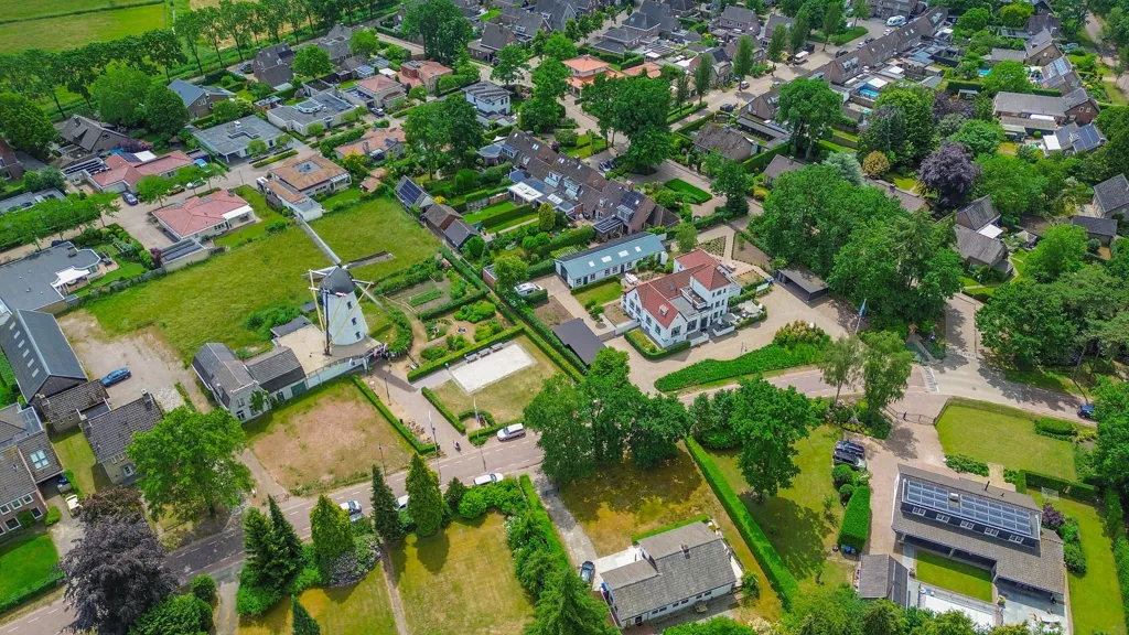 Aerial - Renovated Former Dairy with Natura 2000 Proximity