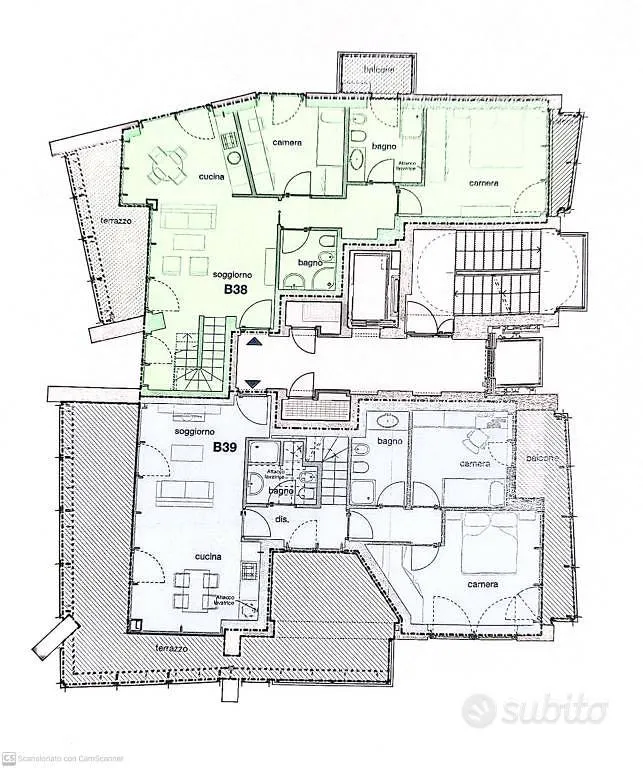 Penthouse with Terrace in Asti