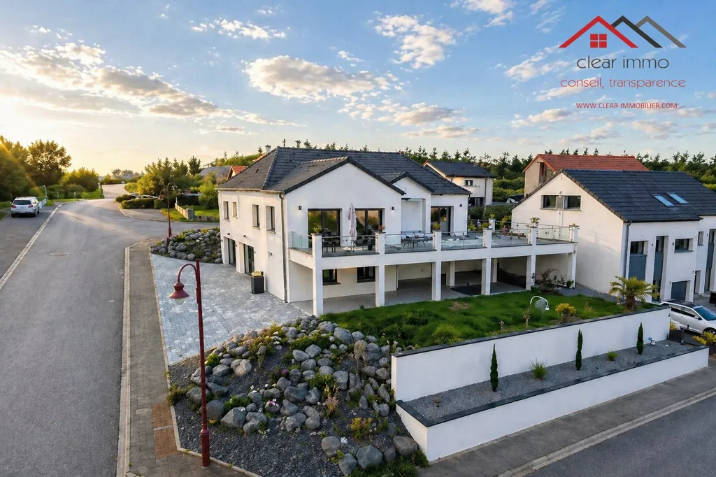 Vista aerea - Contemporary House with Pool in Coincy