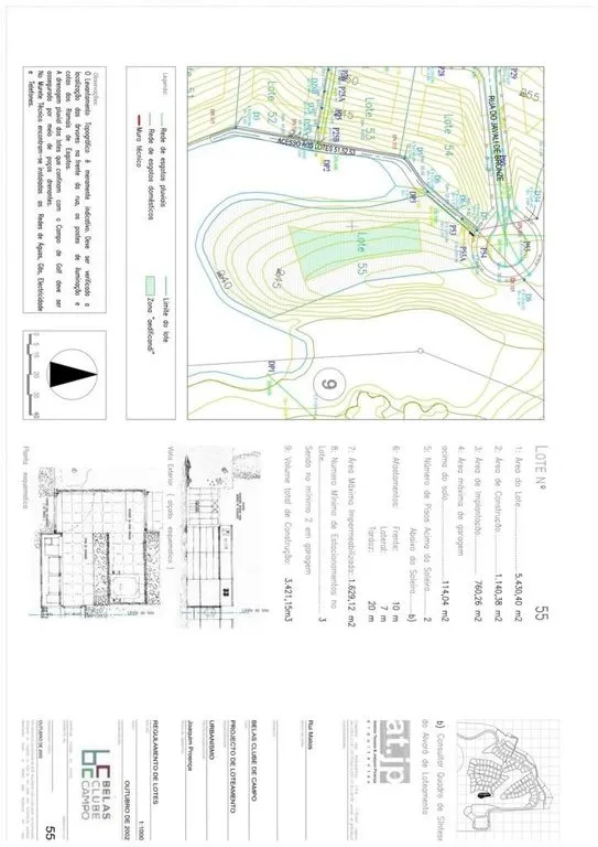 Plan - Development Land with Golf View in Belas Clube de Campo