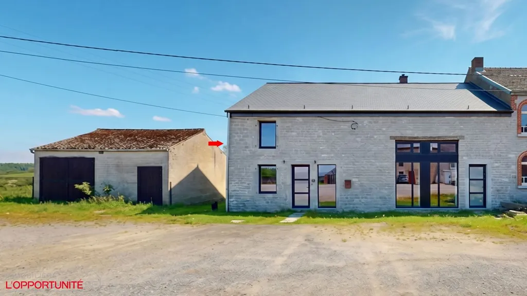 Exterior - Renovated 3-Faced House in Romerée
