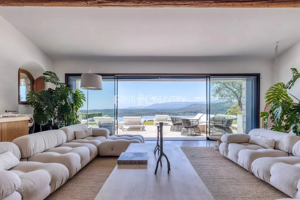 Séjour - Villa avec vue panoramique près de Cabris