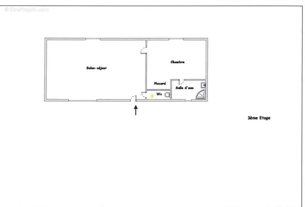 Plan - Appartement T2 Hyper Centre Villefranche-sur-Saône