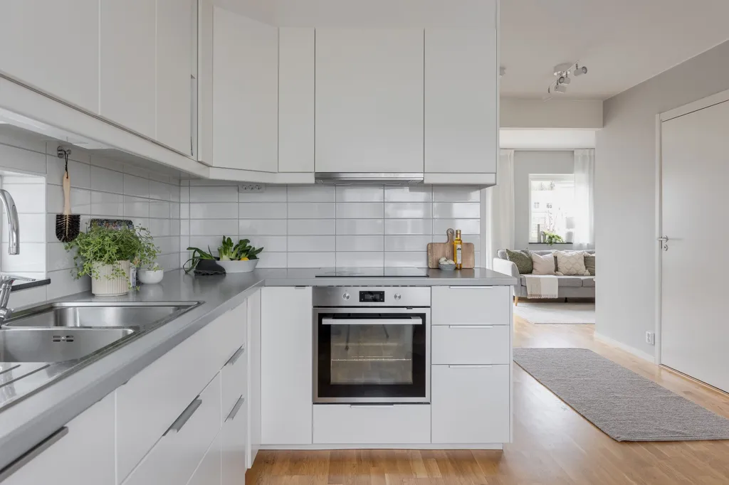 Kitchen - Apartment with Garden in Långarör