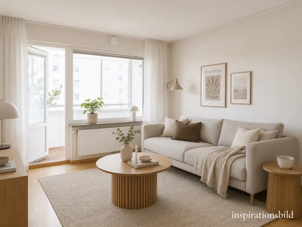 Soggiorno - Charming Two-Bedroom Flat with Balcony in Malmö