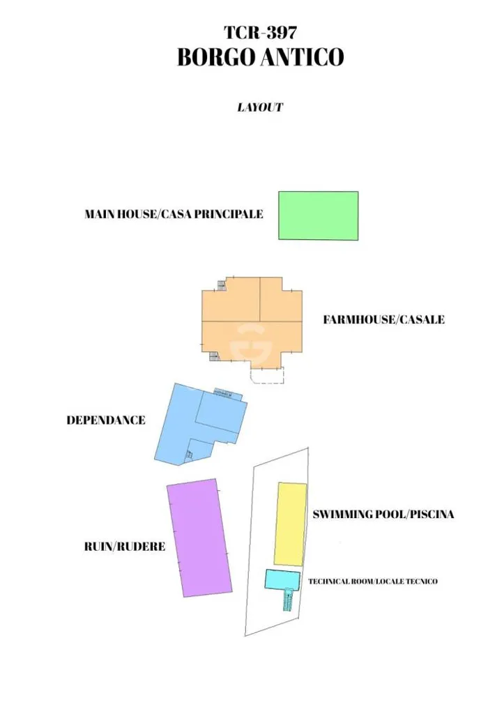 Planimetria - Historic Hamlet with Pool in Anghiari
