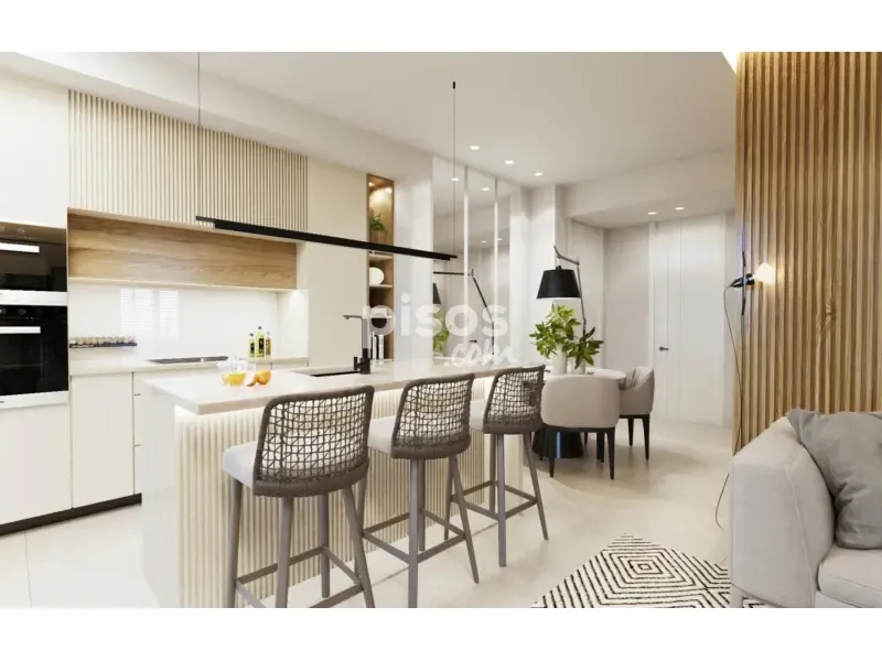 Cucina - Modern Apartment with Golf Resort Access in Murcia