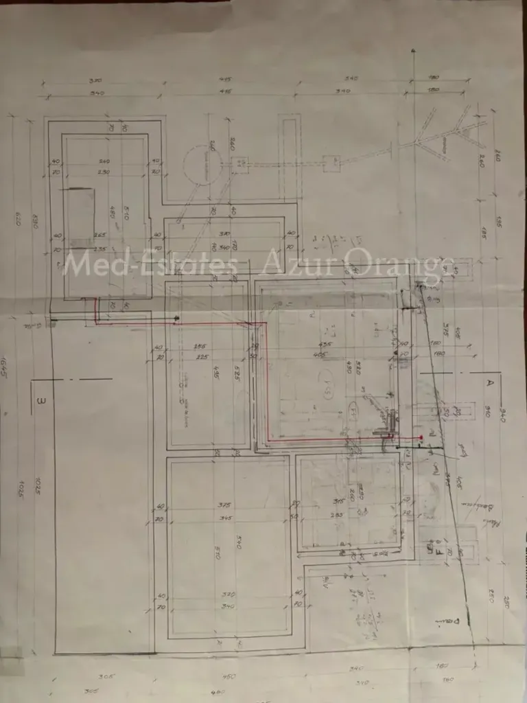 Plan - Villa Luxueuse avec Vue Mer à Grimaud