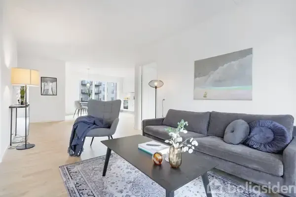 Séjour - Apartment with Balcony in Valby