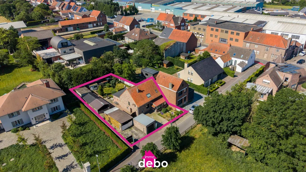 Õhuvaade - Charming House with Garden in Hulste