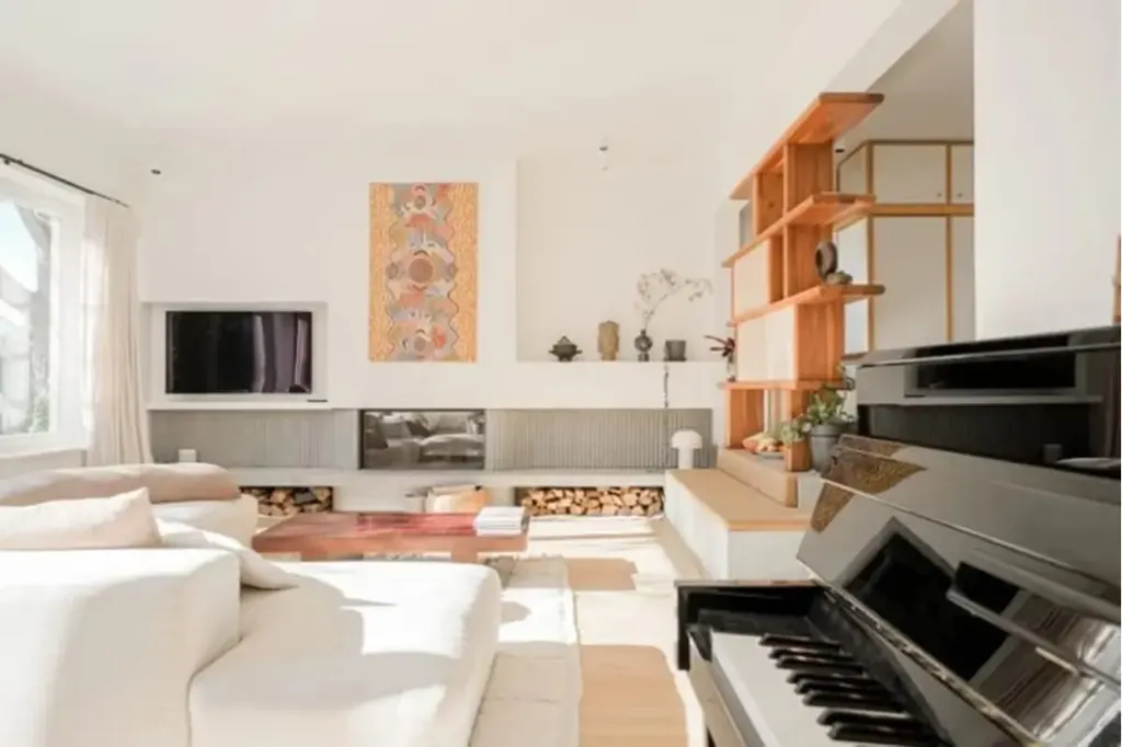Séjour - Villa Rénovée avec Terrasse à Uccle