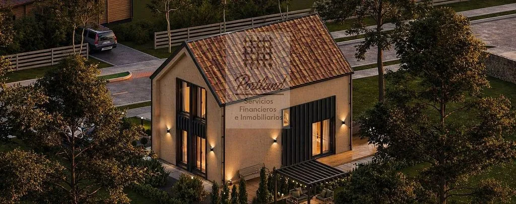 Vue aérienne - Newly Built Chalet with Terrace in Siero
