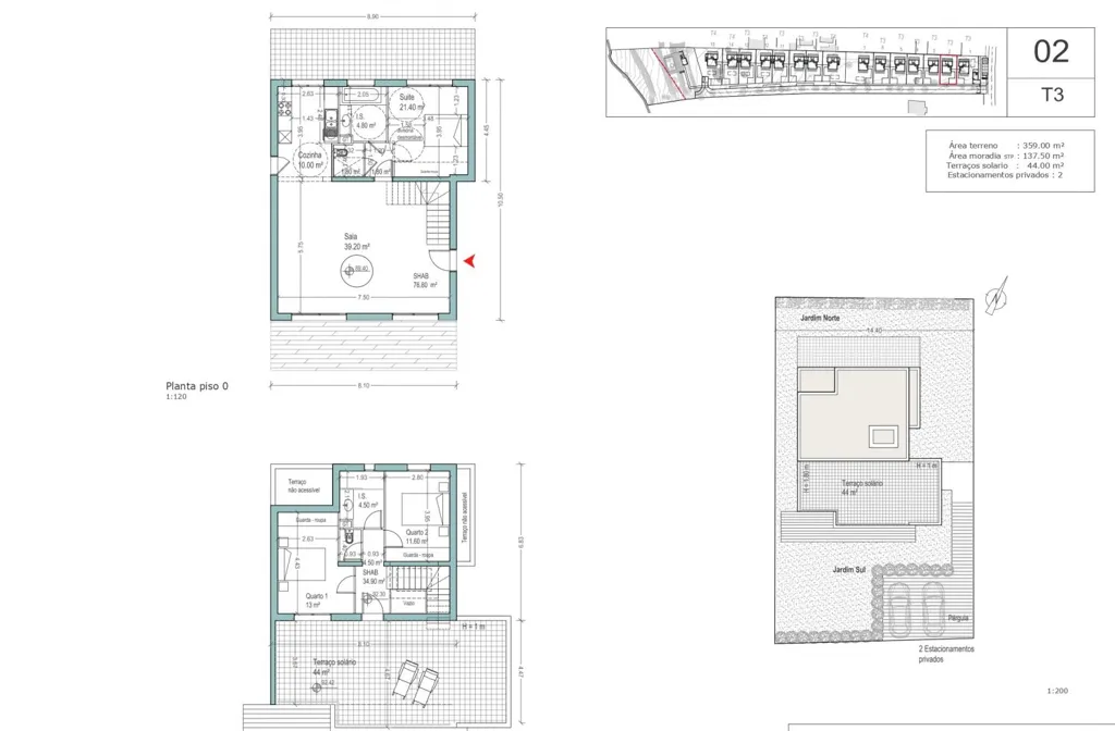 Plan - Luxury Bioclimatic House in Setúbal