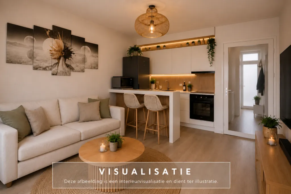 Séjour - Studio Flat with Balcony in Waalwijk Centre