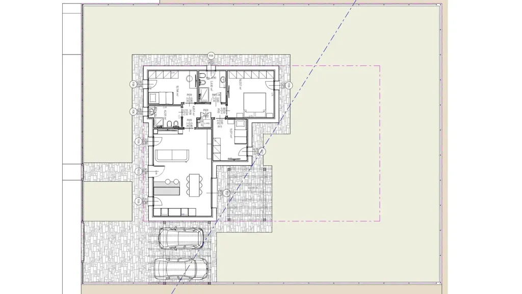 Plaan - Single-Storey Villa with Garden in Montirone