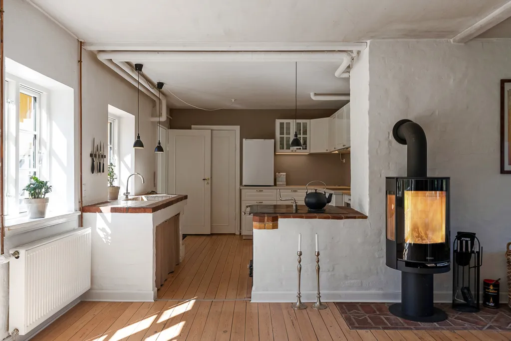 Kitchen - Villa with Forest View in Faaborg