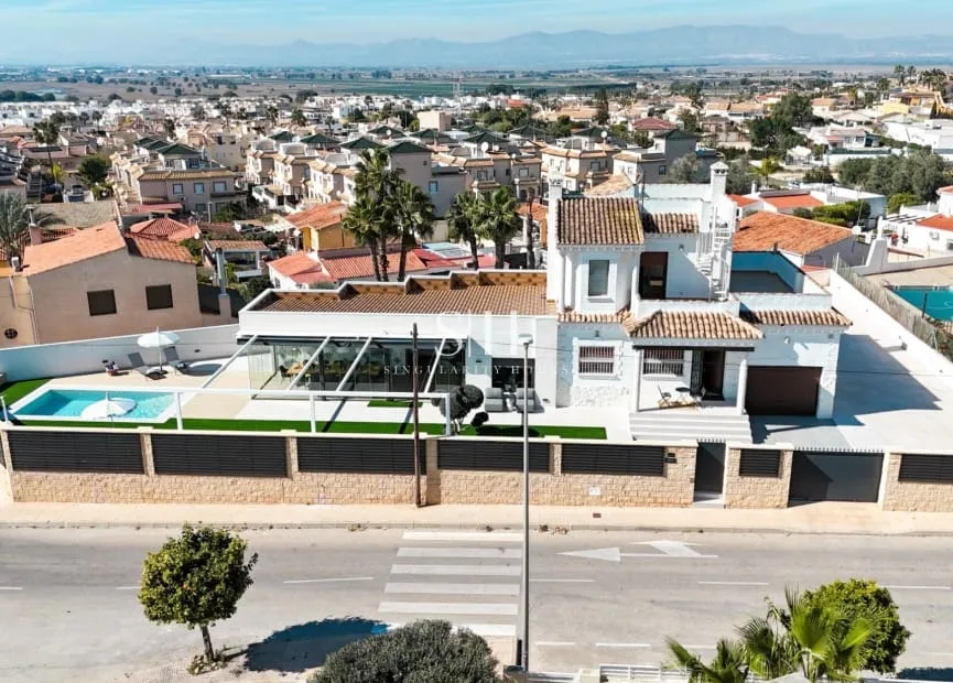 Aerial - Contemporary Villa with Private Pool in San Fulgencio
