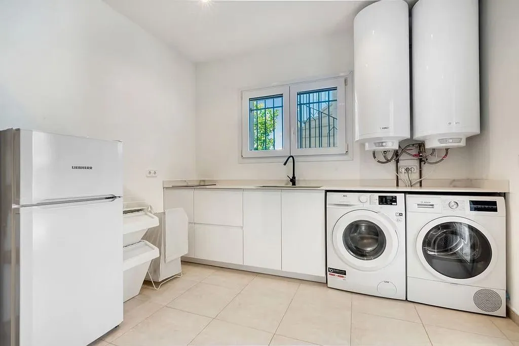 Utility Room - Chalet with Sea View and Pool in Cap Martí