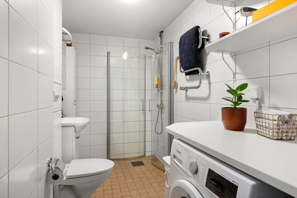 Bathrooms - Renovated Apartment with Balcony in Tyresö