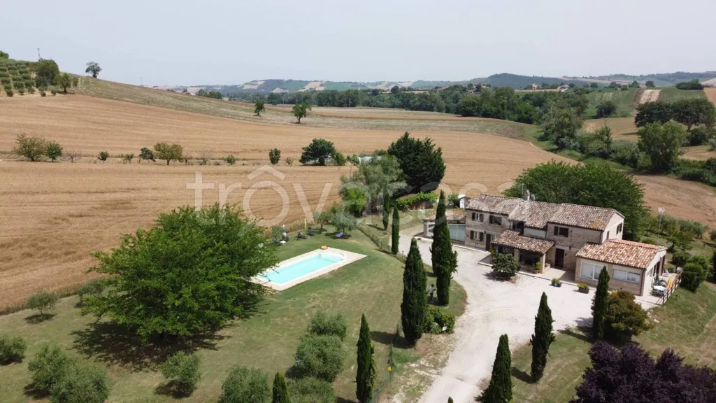 Vista aerea - Rustic Casale with Pool in San Costanzo
