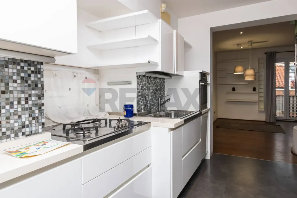 Köök - Modernised Apartment with Terrace in Catania