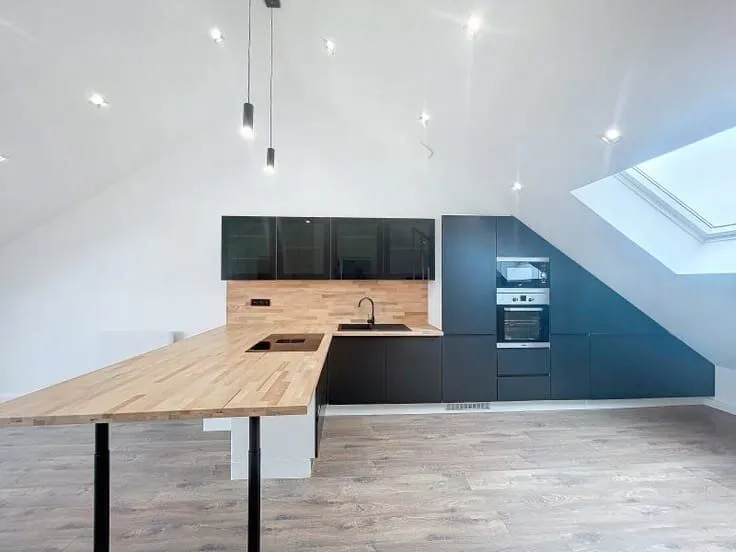 Köök - Flat with Equipped Kitchen in Energy-Efficient Building