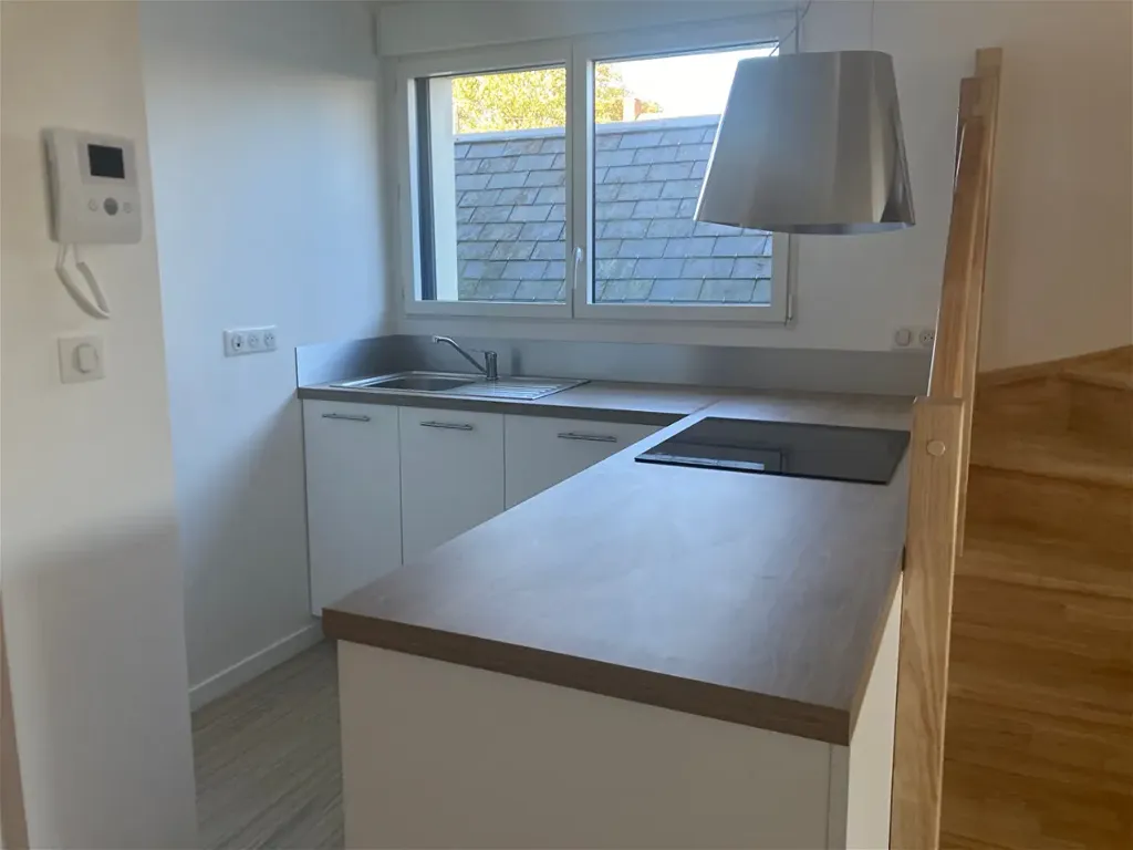 Köök - 2-Bedroom Apartment with Sea View in Courseulles-sur-Mer