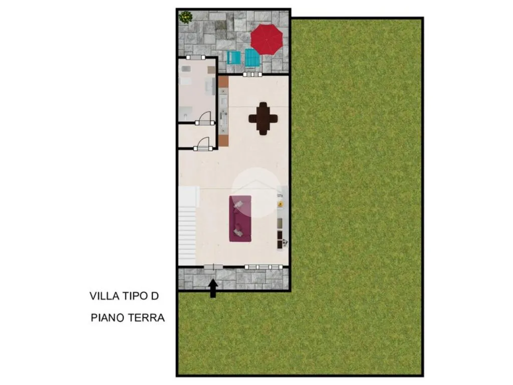 Plaan - Corner Semi-Detached Villa in Mesero