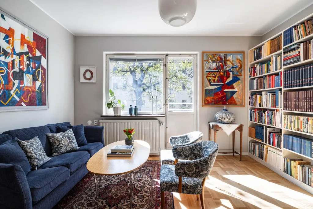 Elutuba - Bright Apartment with Balcony in Hammarbyhöjd