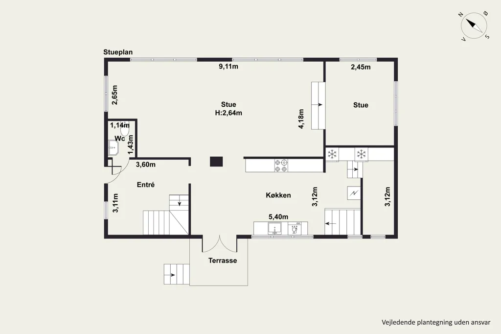 Plan - Villa with Sea View in Ålsgårde