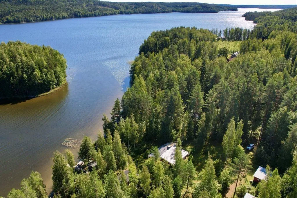 Aerial - Detached House with Lake View in Sysmä