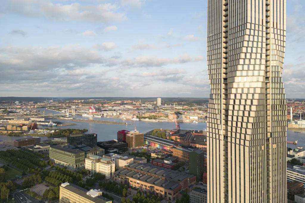 Aerial - Apartment with City View in Gothenburg
