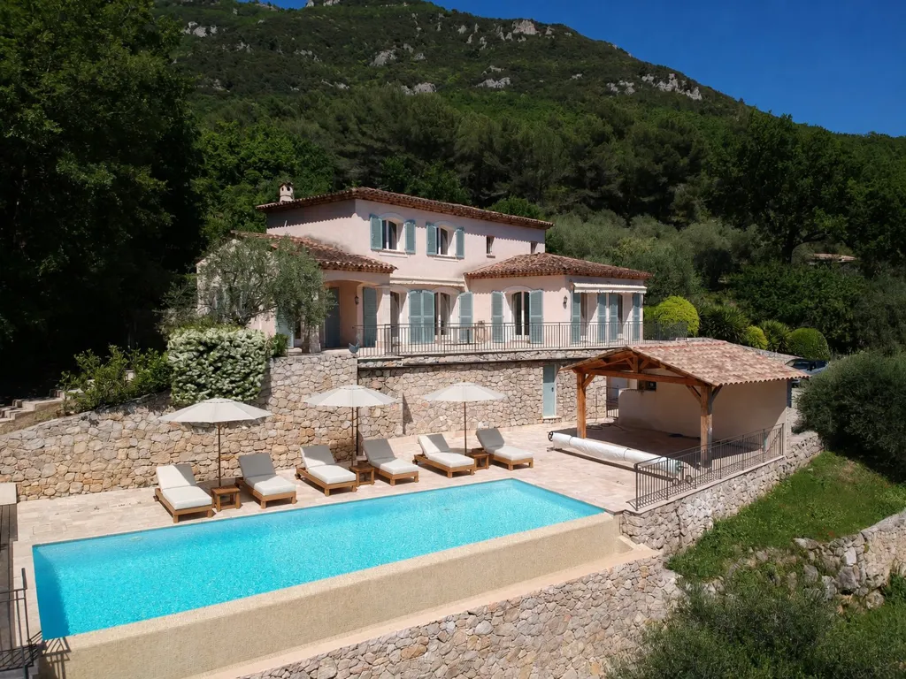 Õhuvaade - Bastide with Hill View in Tourrettes-sur-Loup