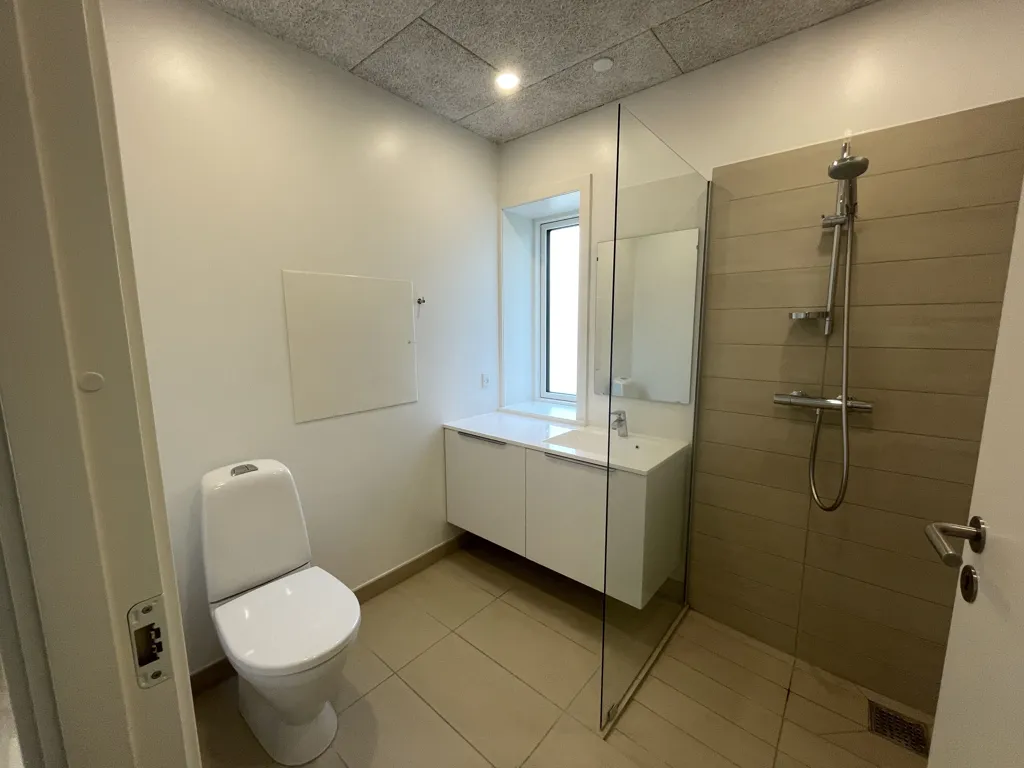 Bathrooms - Apartment with Balcony in Roskilde