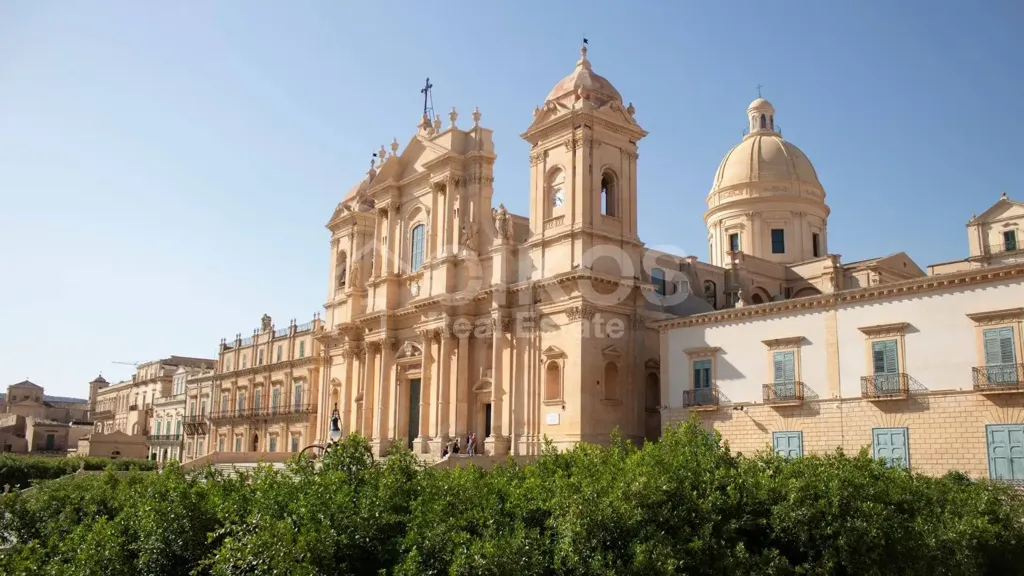 Exterior - Restored Townhouse with Terrace in Noto
