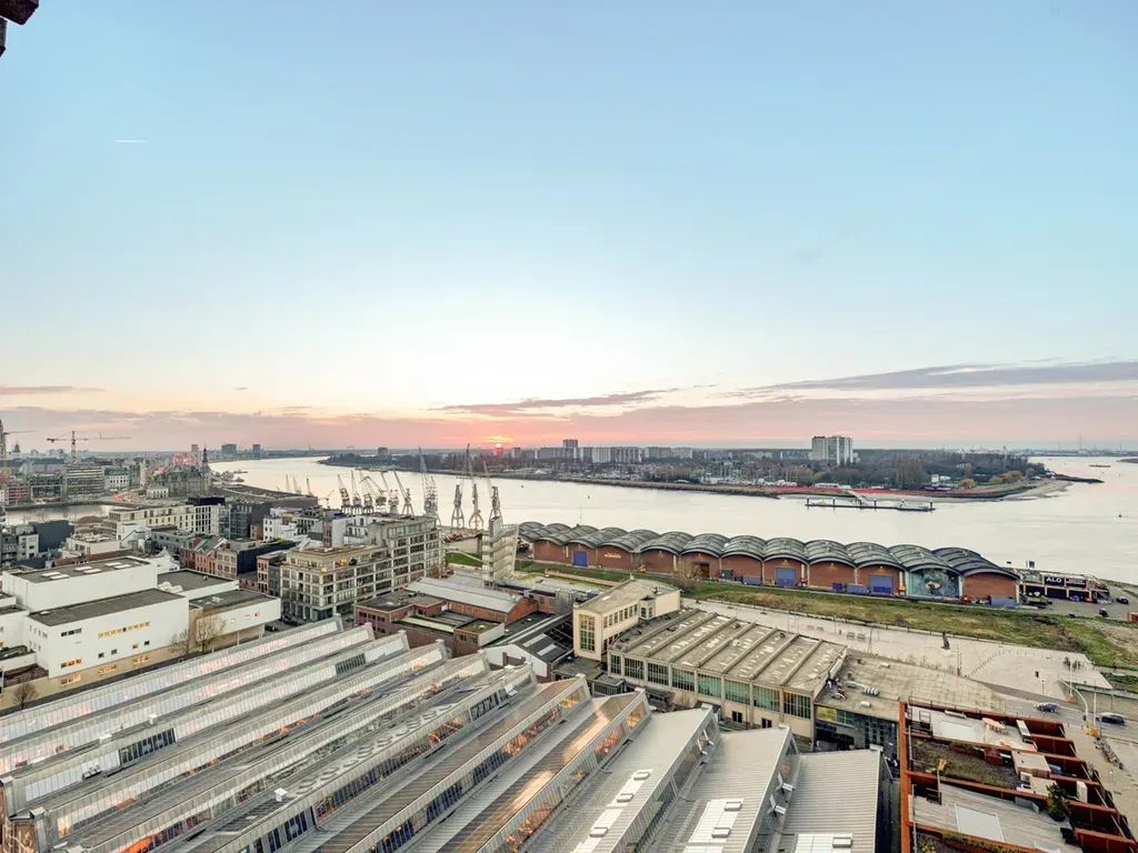 Õhuvaade - Two-Bedroom Apartment with Schelde View in Antwerp