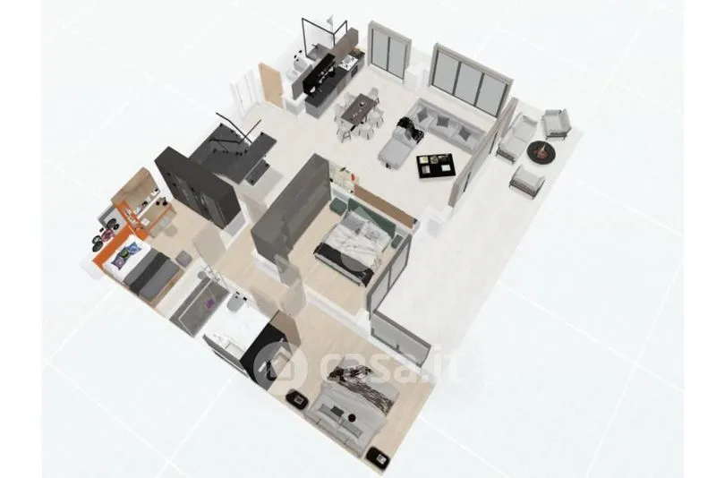 Plan - Mansard Attico with Rooftop Pool in Nago-Torbole