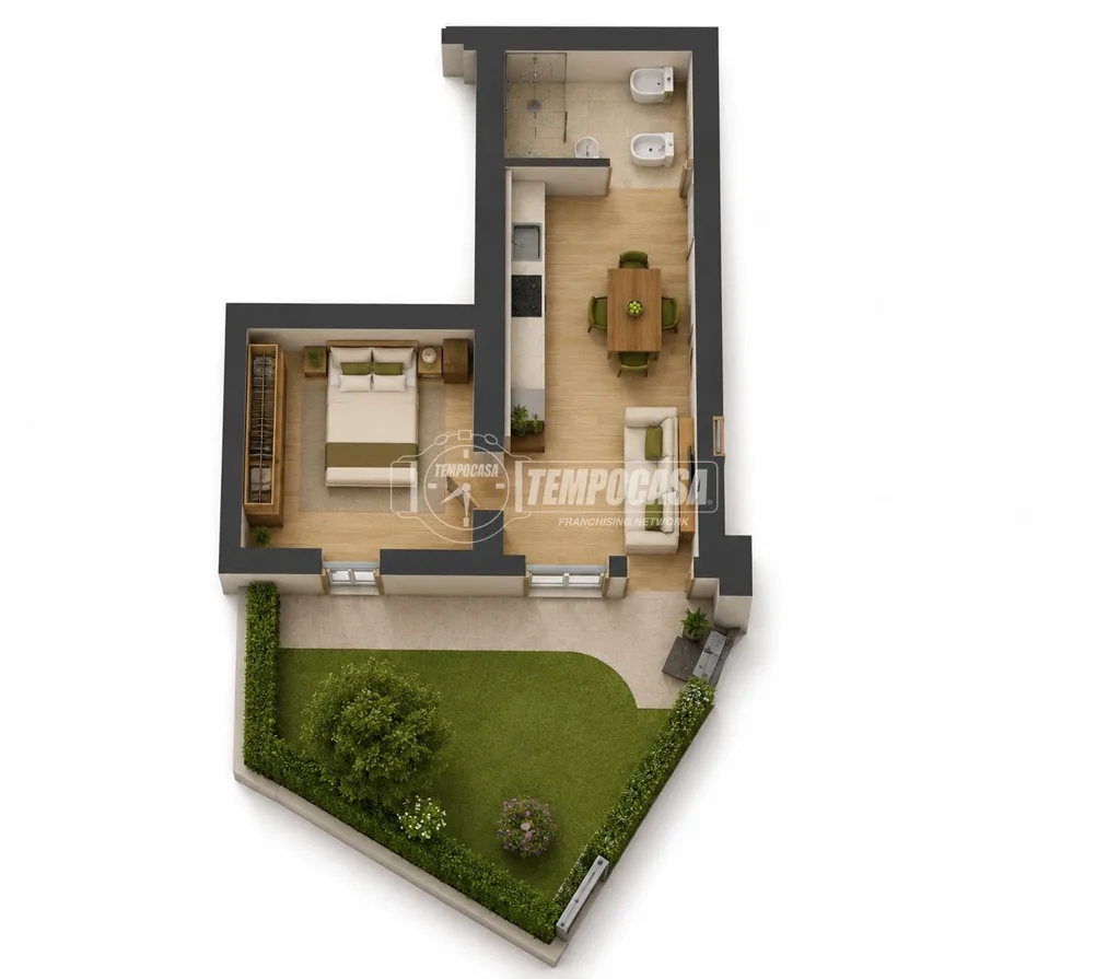 Plan - Newly Constructed Duplex with Garden in San Lazzaro