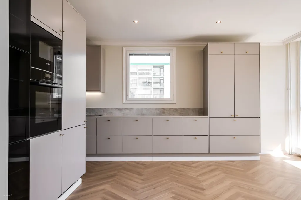 Küche - Fully Renovated Apartment with River Views in Oulu